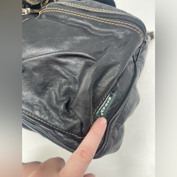 RUGBY CANADA Pebbled Leather Convertible Backpack - Picture 6 of 10